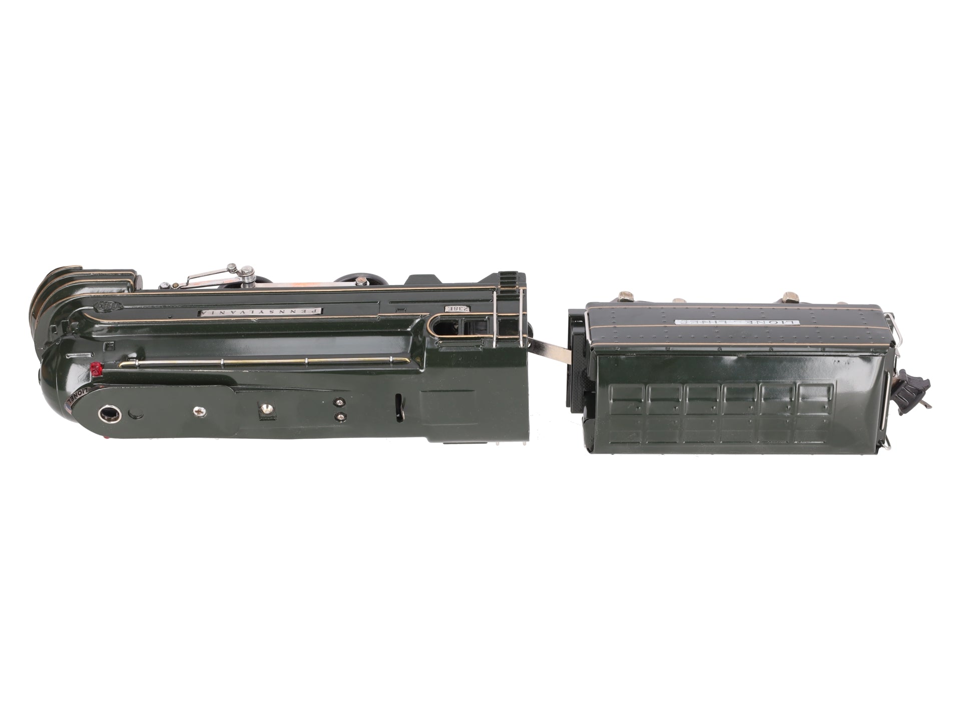 Lionel 238E Vintage O Pennsylvania Torpedo Steam Locomotive & Tender - Repainted