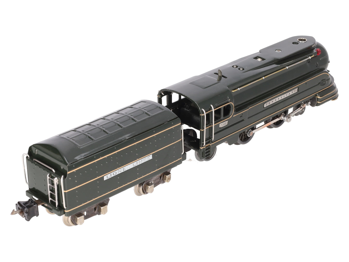 Lionel 238E Vintage O Pennsylvania Torpedo Steam Locomotive & Tender - Repainted