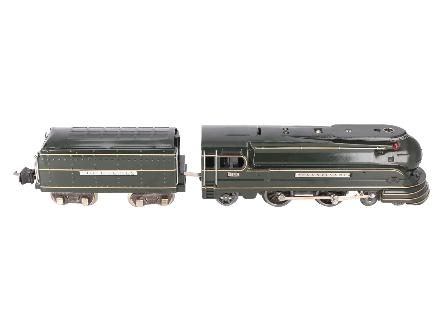 Lionel 238E Vintage O Pennsylvania Torpedo Steam Locomotive & Tender - Repainted