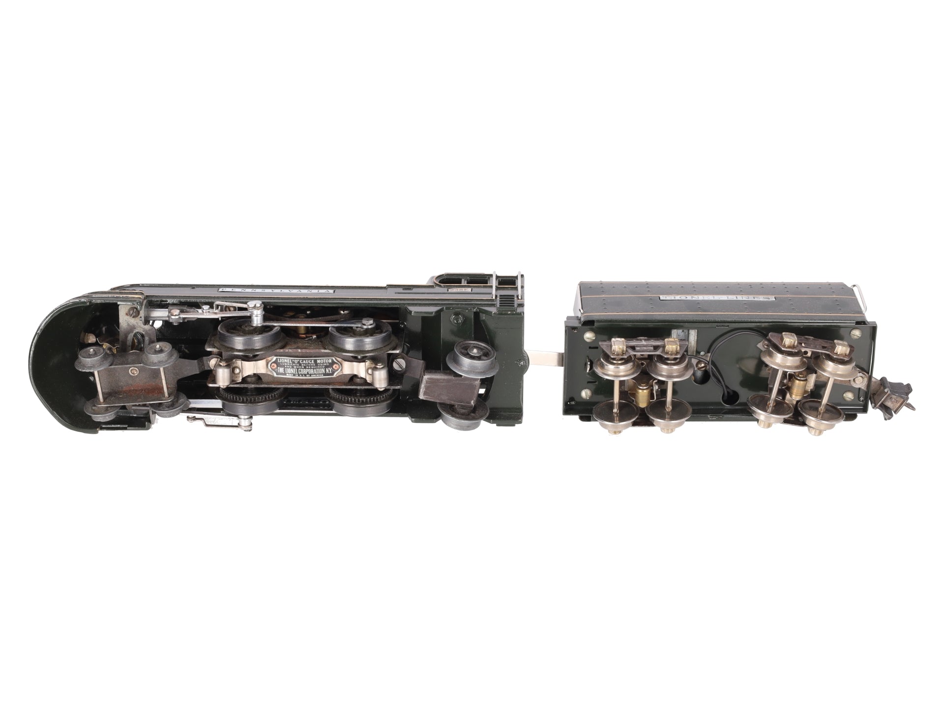 Lionel 238E Vintage O Pennsylvania Torpedo Steam Locomotive & Tender - Repainted