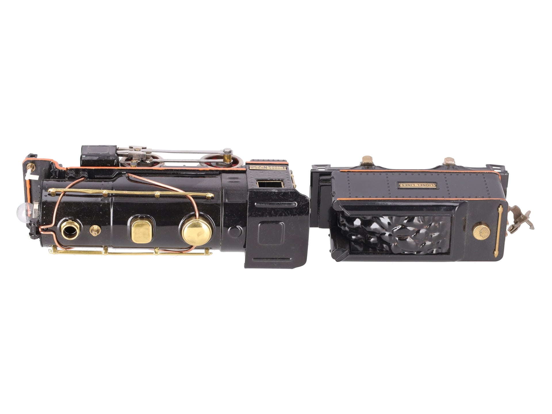 Lionel 258 Vintage O Prewar Tinplate 2-4-0 Steam Locomotive & Tender - Repainted