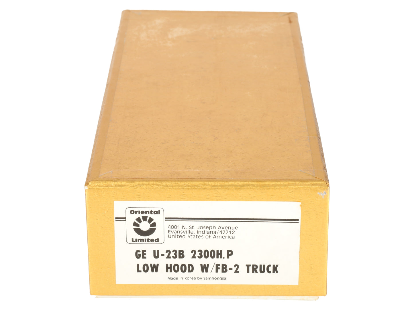 Oriental Limited HO BRASS GE U-23B 2300HP Low Hood Diesel Loco w/FB-2 Truck EX/Box