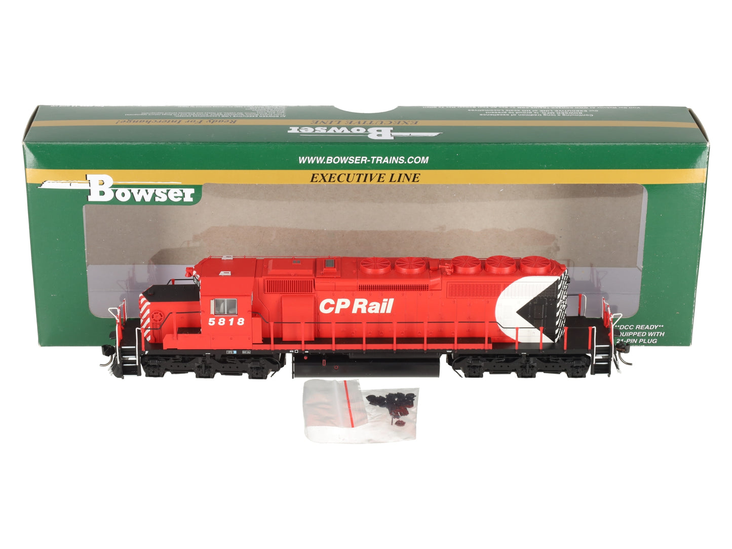 Bowser 24481 HO CP Rail GMD SD40-2 Diesel Locomotive with LokSound & DCC #5818 EX/Box
