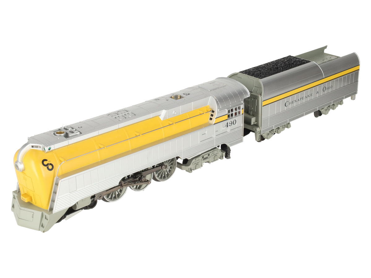 MTH 30-1412-1 Chesapeake and Ohio 4-6-4 Streamlined Hudson Steam #490 w/ PS2 EX/Box