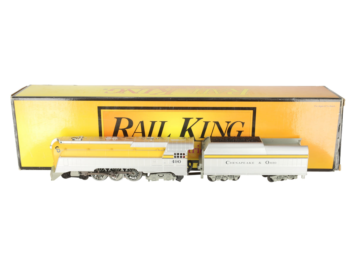 MTH 30-1412-1 Chesapeake and Ohio 4-6-4 Streamlined Hudson Steam #490 w/ PS2 EX/Box