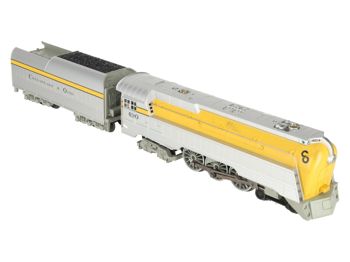 MTH 30-1412-1 Chesapeake and Ohio 4-6-4 Streamlined Hudson Steam #490 w/ PS2 EX/Box