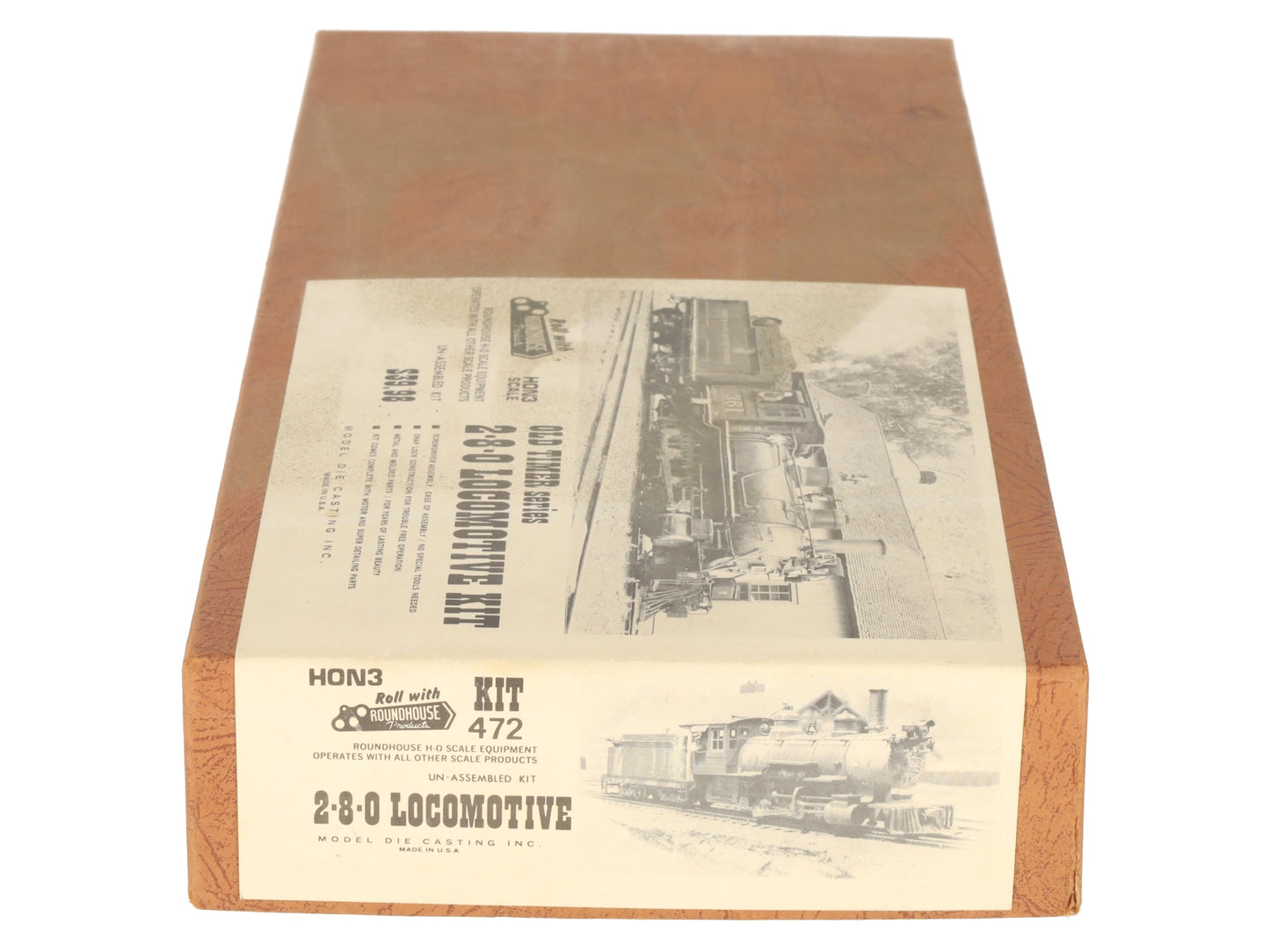 Roundhouse 472 HOn3 Old Timer Series Outside Frame for 2-8-0 Locomotive Kit EX/Box