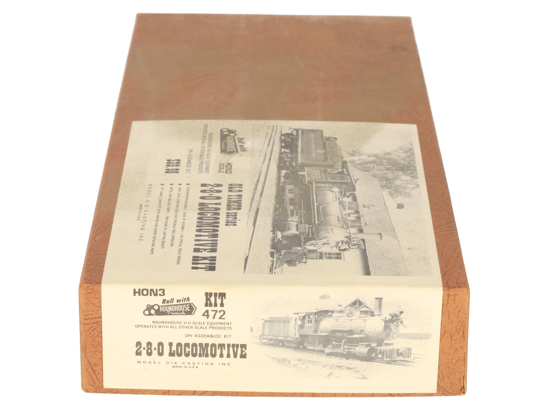 Roundhouse 472 HOn3 Old Timer Series Outside Frame for 2-8-0 Locomotive Kit EX/Box