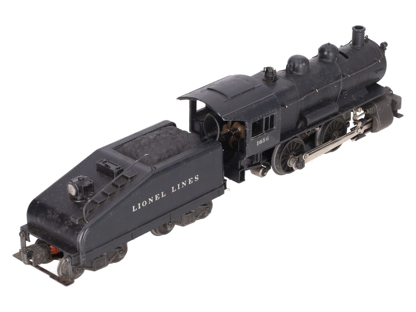 Lionel 1656 Vintage O Lionel Lines 0-4-0 Steam Locomotive & 6403B Tender w Bell VG