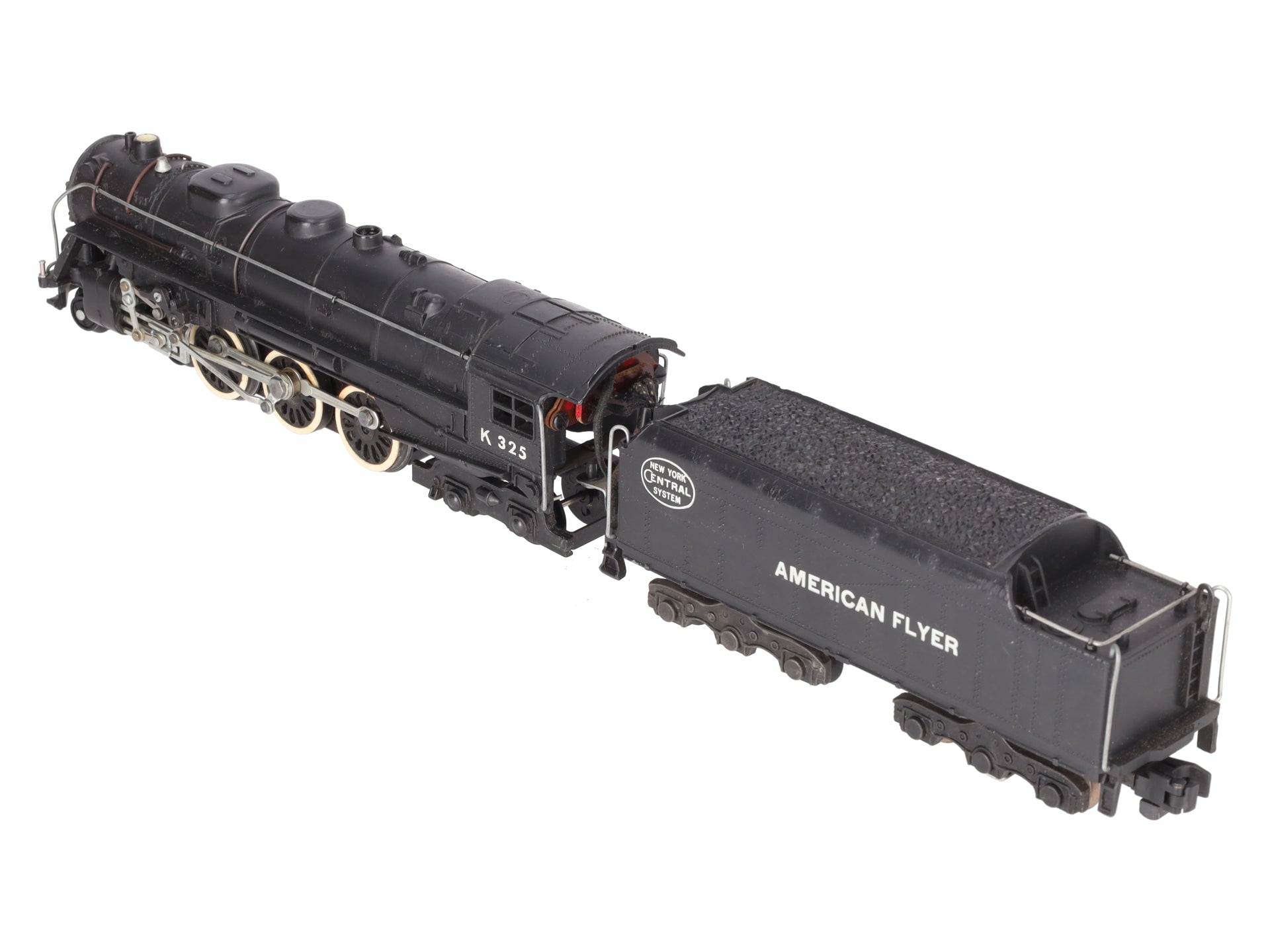 American Flyer K325 Vintage S New York Central 4-6-4 Steam Locomotive & Tender VG