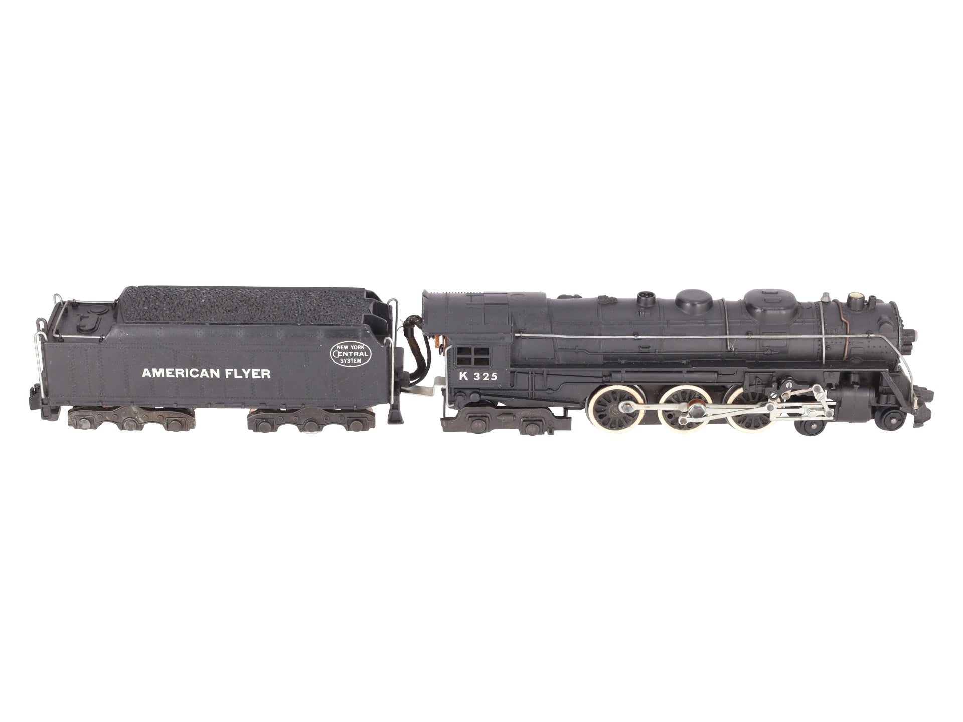 American Flyer K325 Vintage S New York Central 4-6-4 Steam Locomotive & Tender VG