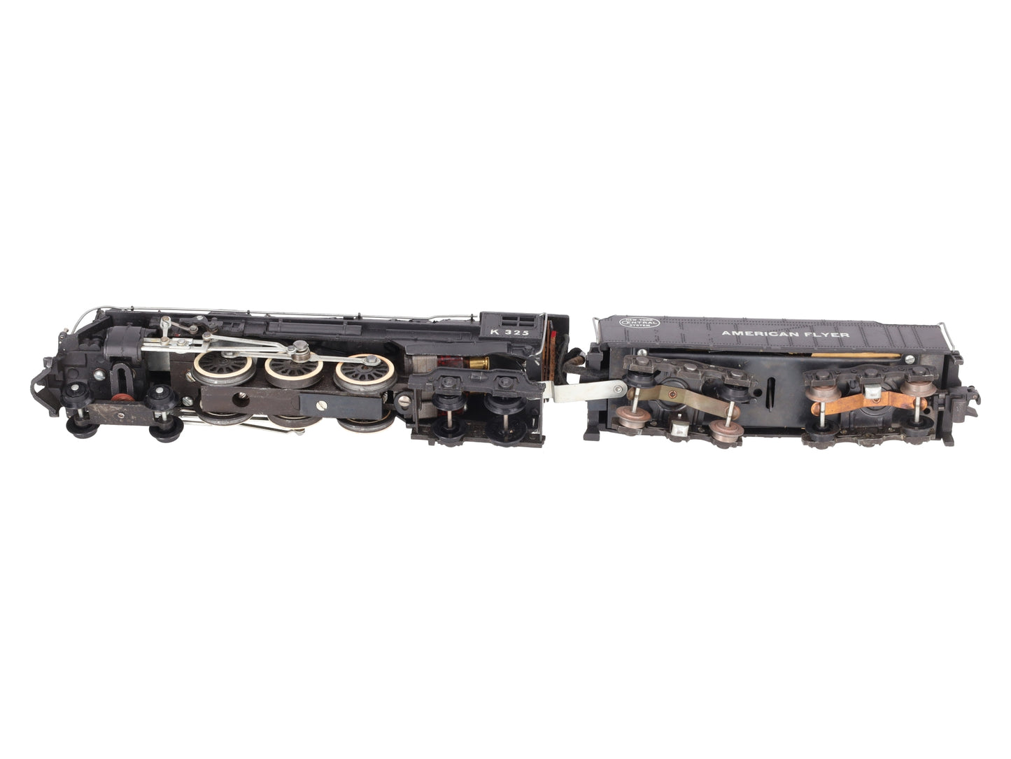 American Flyer K325 Vintage S New York Central 4-6-4 Steam Locomotive & Tender VG