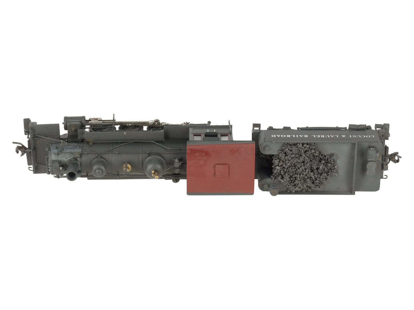 Pacific Fast Mail HO Brass 2-8-0 Steam Locomotive & Tender - Custom Painted/Box