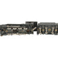 Pacific Fast Mail HO Brass 2-8-0 Steam Locomotive & Tender - Custom Painted/Box