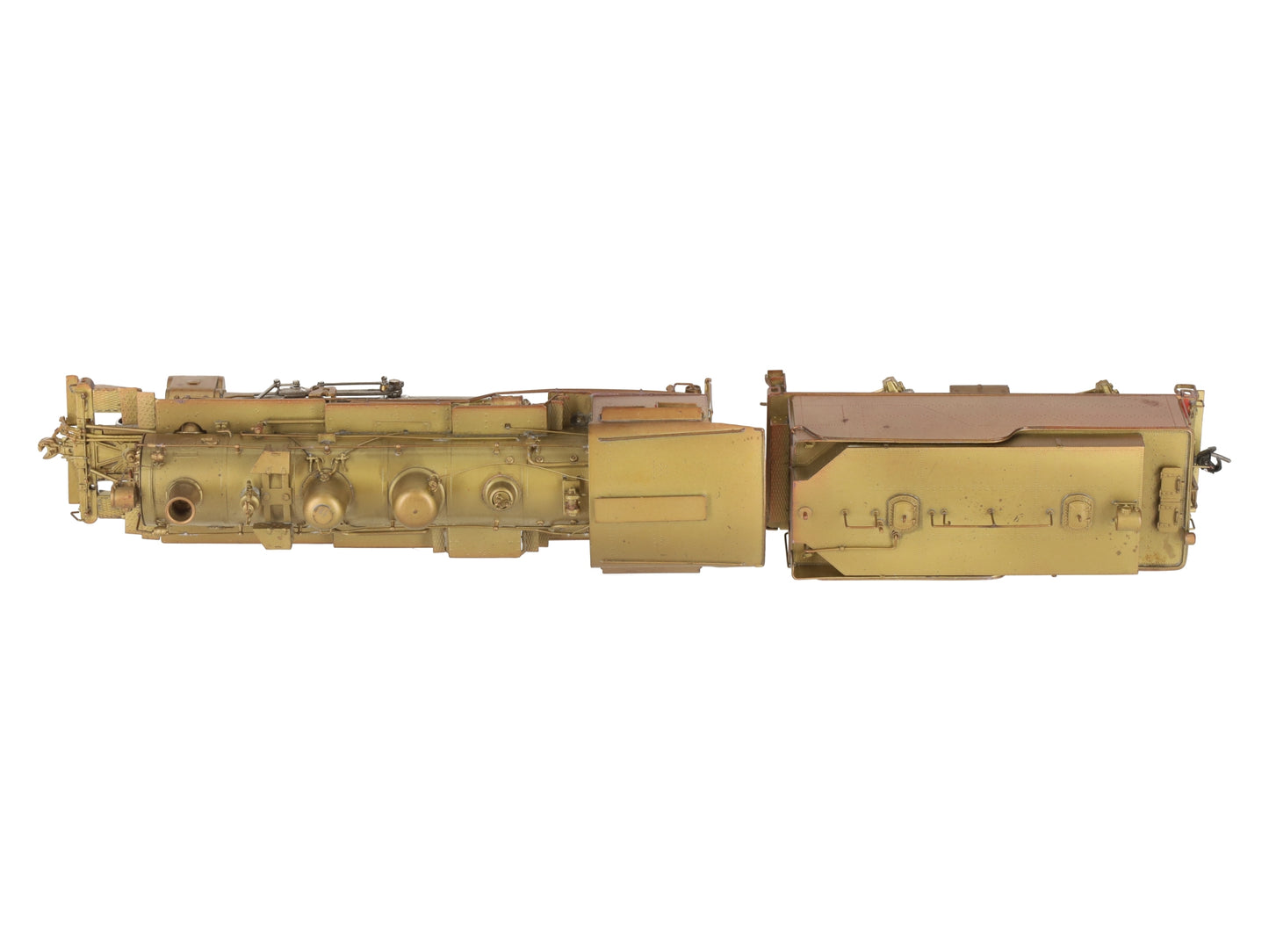 Key Imports HO BRASS Undecorated 2-6-2 Prairie Steam Loco & Tender #1123 EX/Box