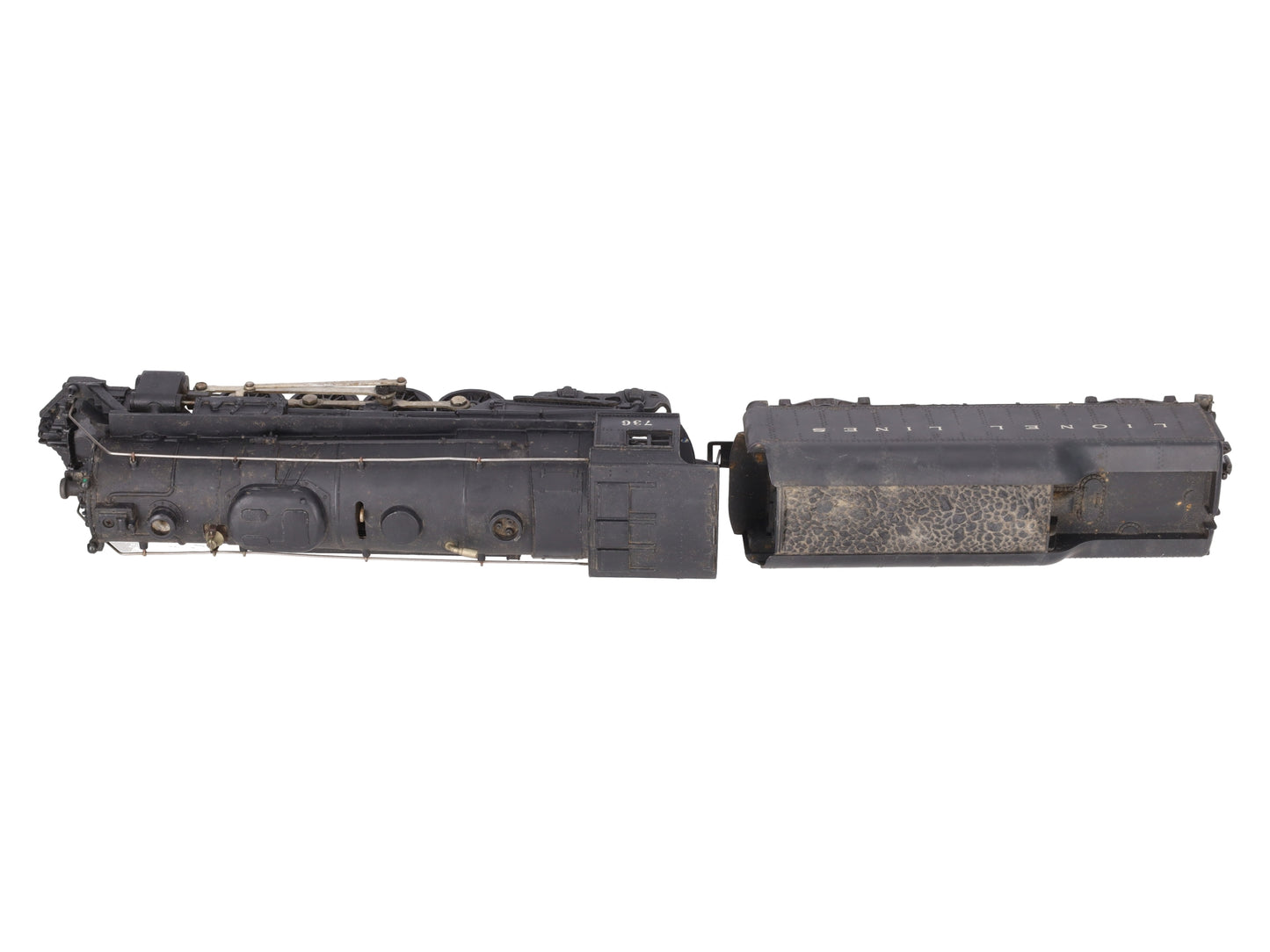Lionel 736 Vintage O 2-8-4 Pennsylvania Steam Locomotive with 2046W Tender VG