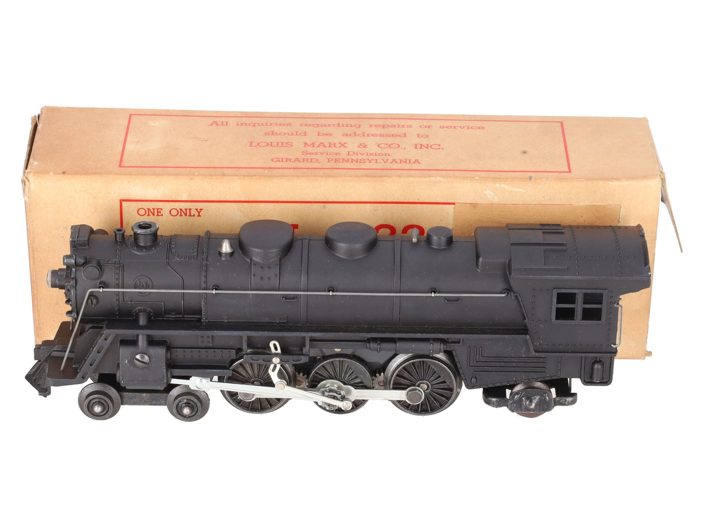 Marx 333 Vintage O 4-6-2 Die-Cast Steam Locomotive VG/Box