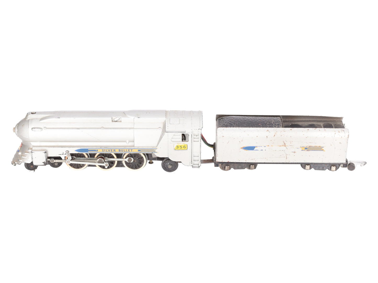 American Flyer Vintage S Postwar Silver Bullet Diesel Locomotive #356 VG