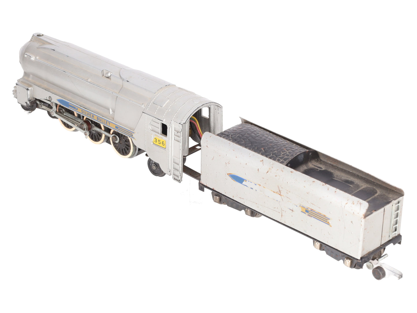 American Flyer Vintage S Postwar Silver Bullet Diesel Locomotive #356 VG