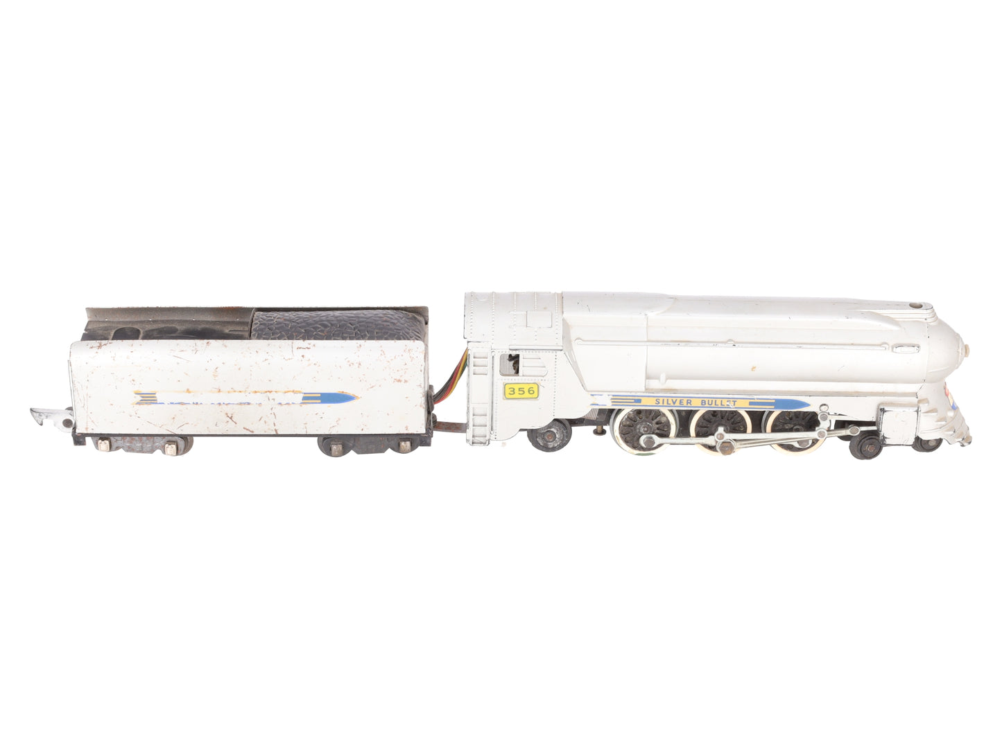 American Flyer Vintage S Postwar Silver Bullet Diesel Locomotive #356 VG