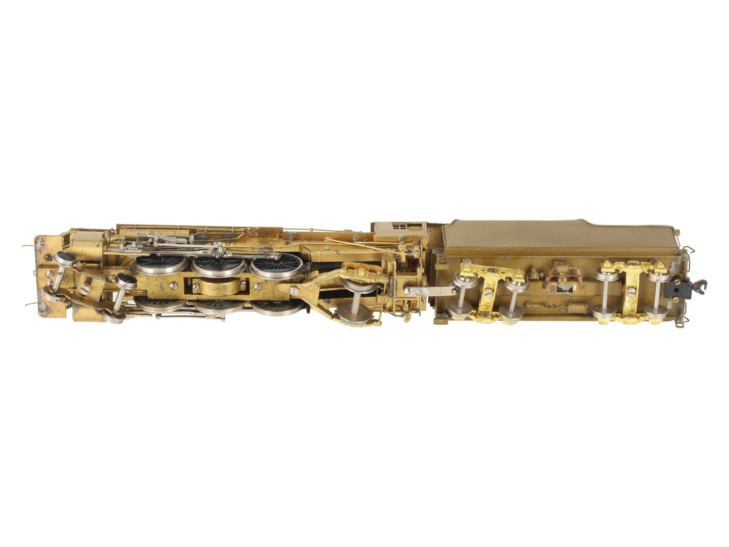Pacific Fast Mail HO Brass 4-6-2 Steam Locomotive & Tender VG/Box
