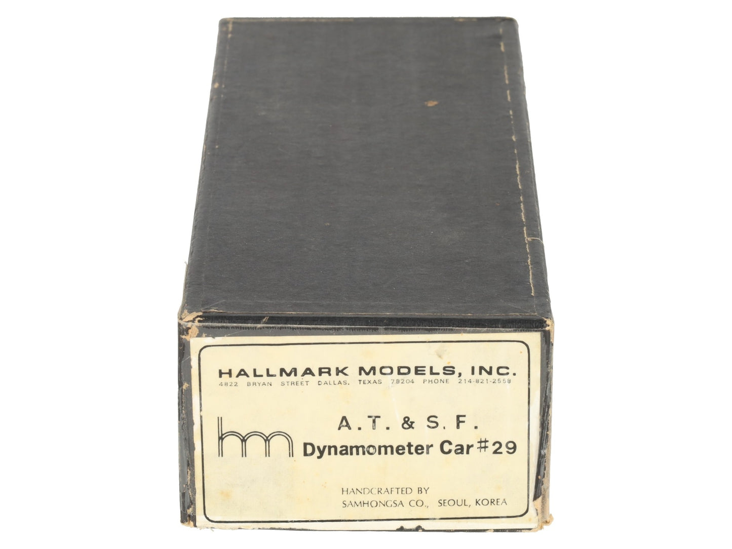Hallmark Models HO BRASS Santa Fe Dynamometer Car #29 VG/Box