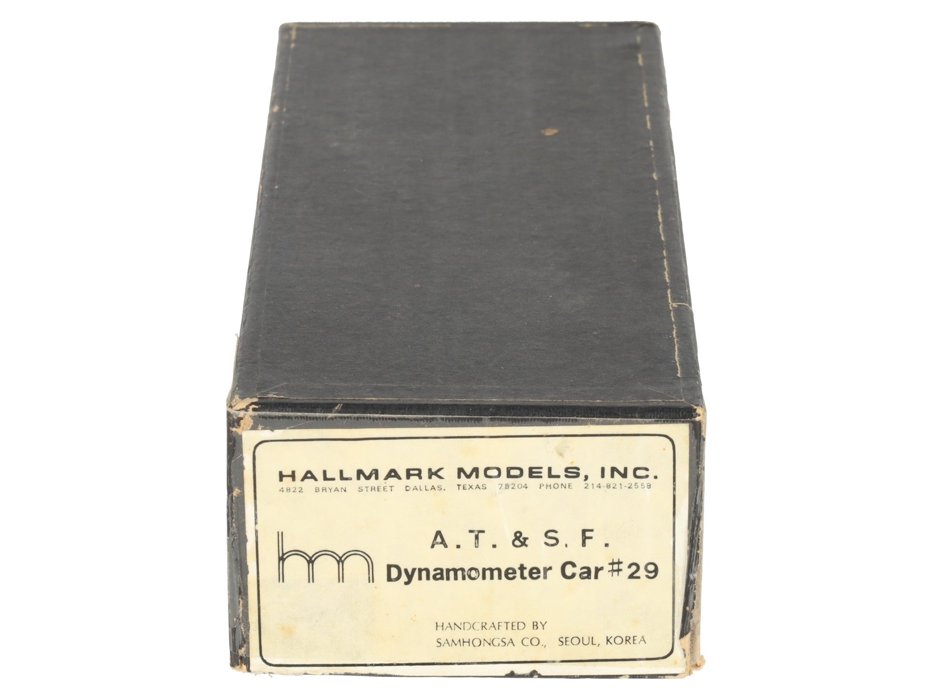 Hallmark Models HO BRASS Santa Fe Dynamometer Car #29 VG/Box