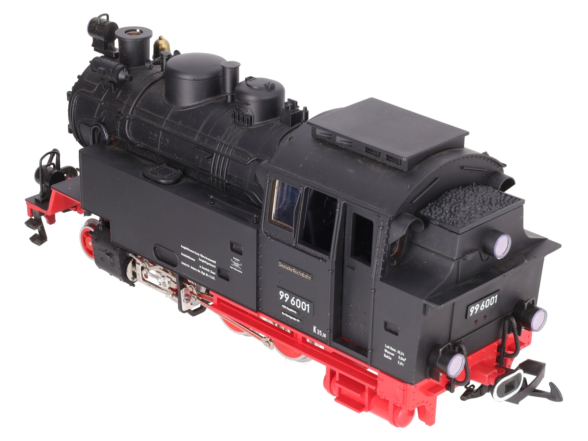 LGB 2080S G Scale 2-6-2 Powered Tank Steam Locomotive w/Sound #99 6001 EX/Box