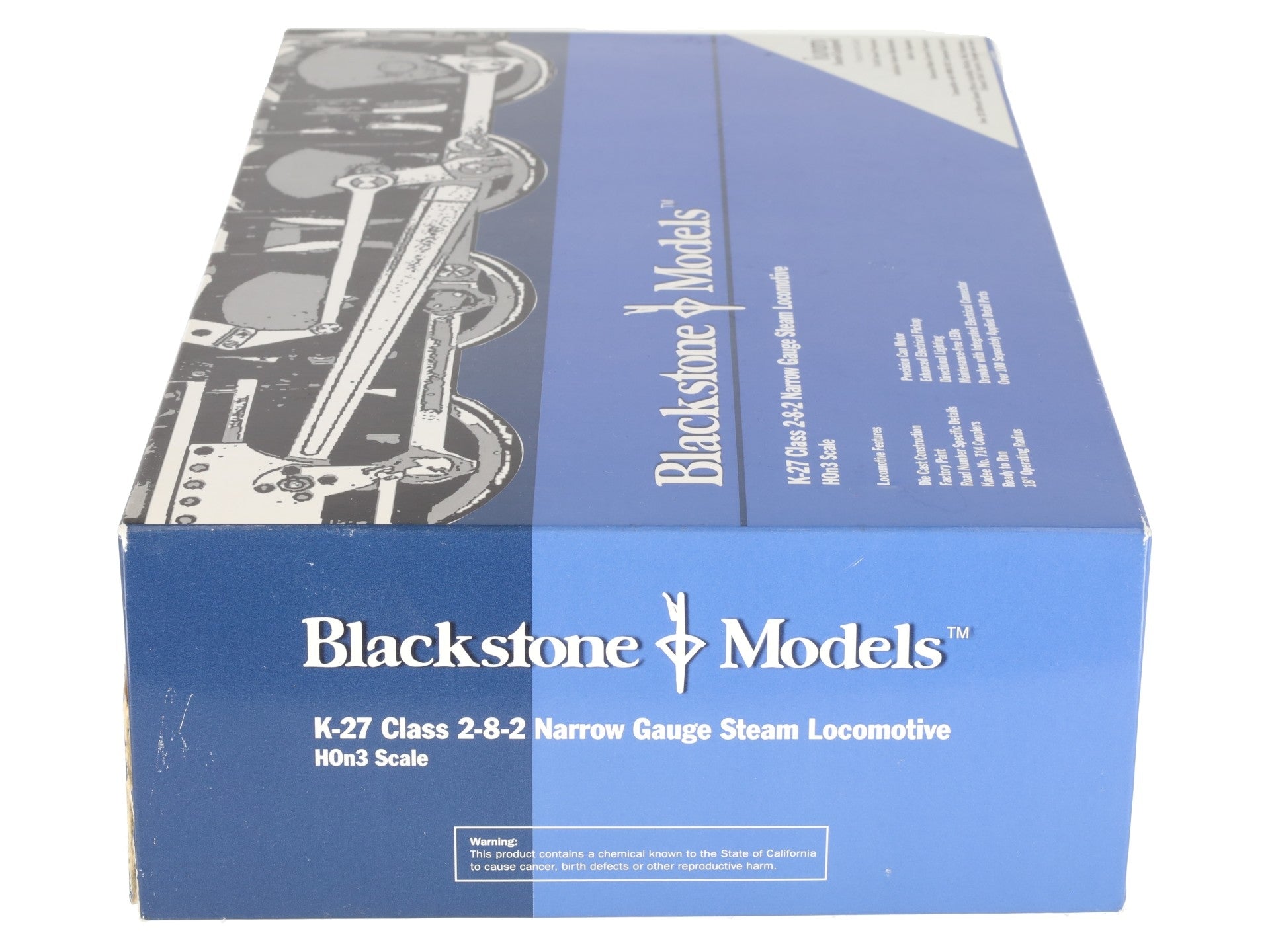 Blackstone Models B310125 HOn3 RGS K-27 2-8-2 Steam Locomotive #461 LN/Box
