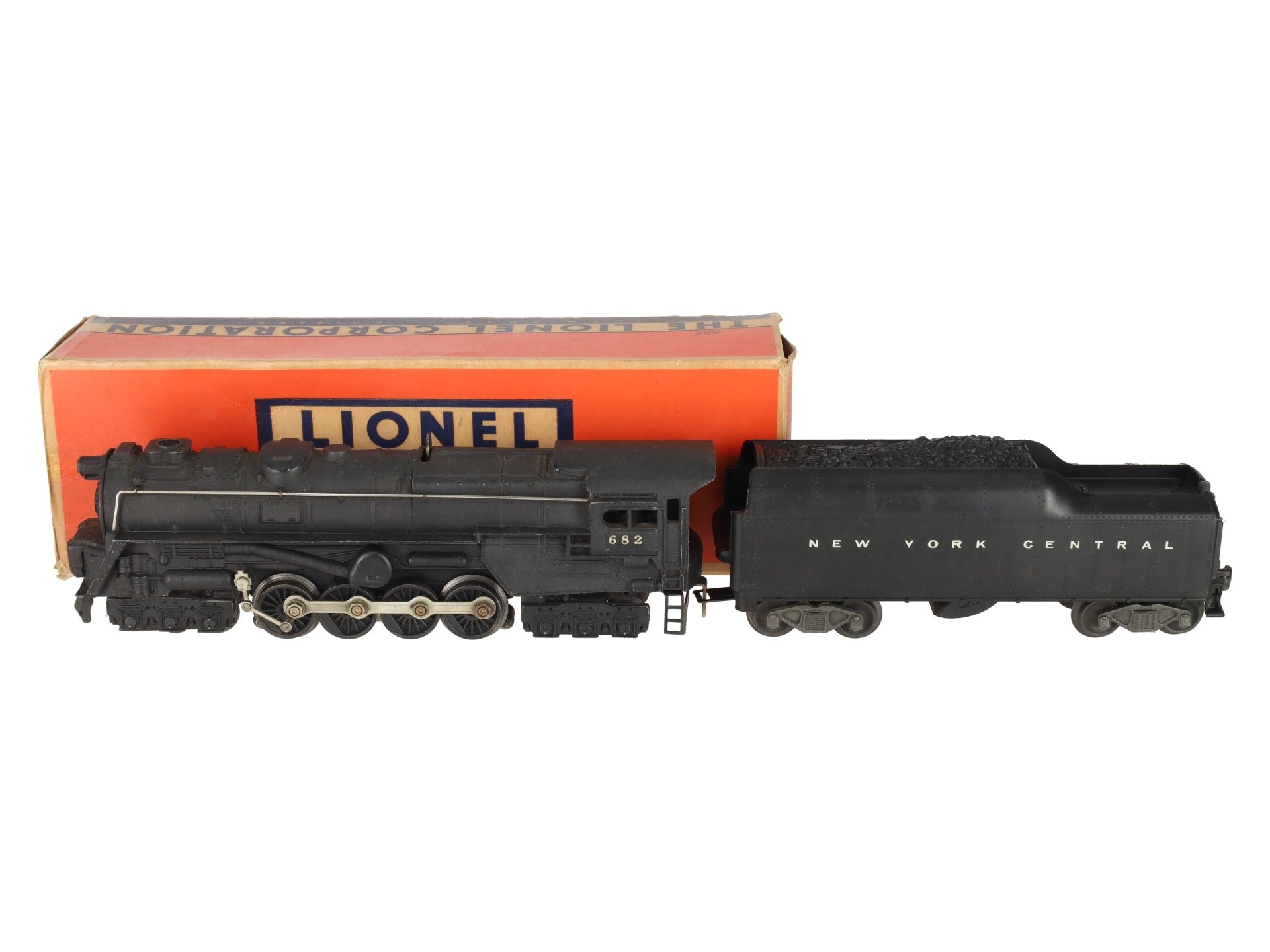 Lionel 682 Vintage O Postwar PRR 6-8-6 Steam Locomotive w/2046W-50 Tender VG/Box