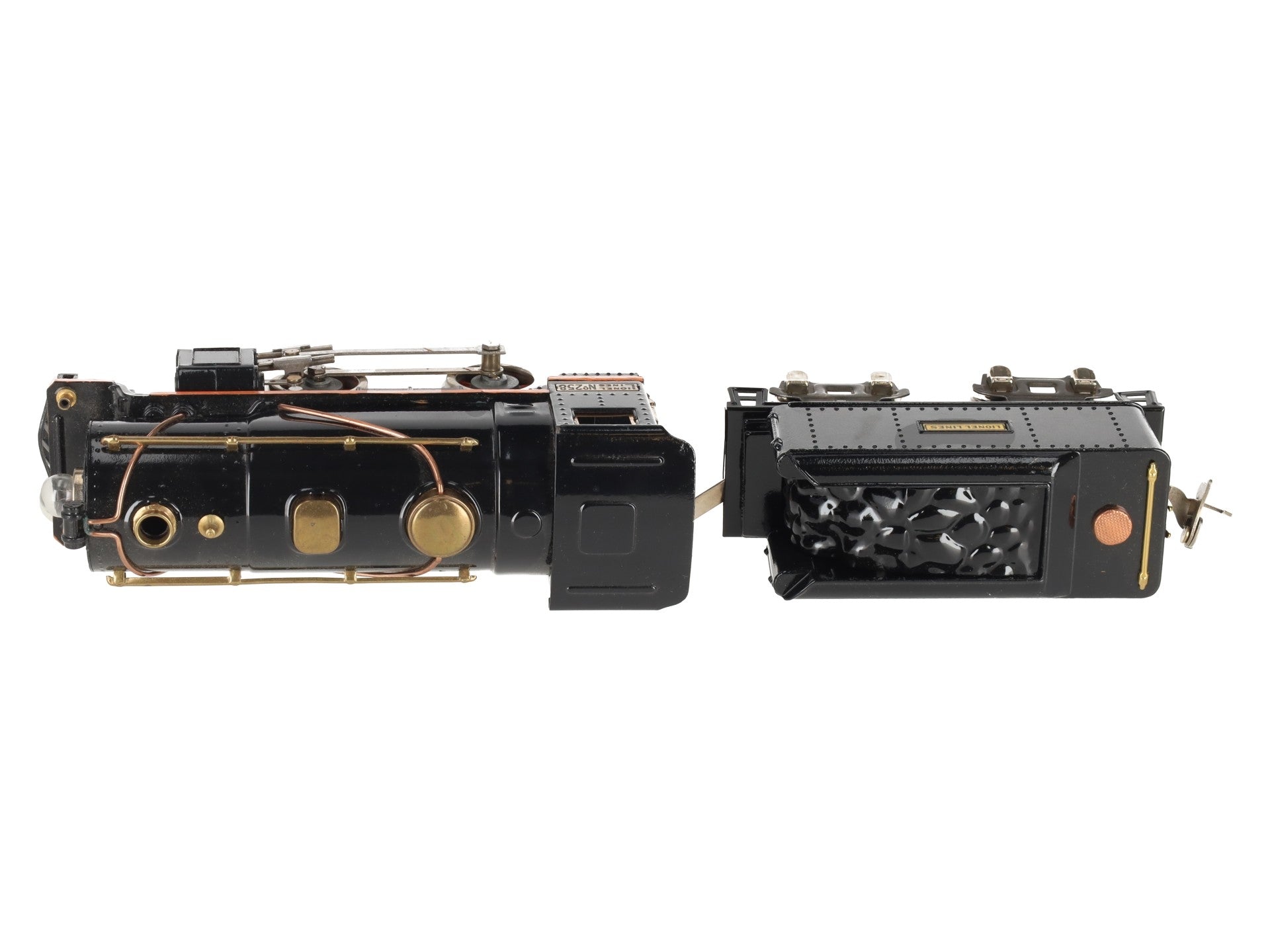 Lionel 258 Vintage O Prewar Tinplate 2-4-0 Steam Locomotive and Tender EX