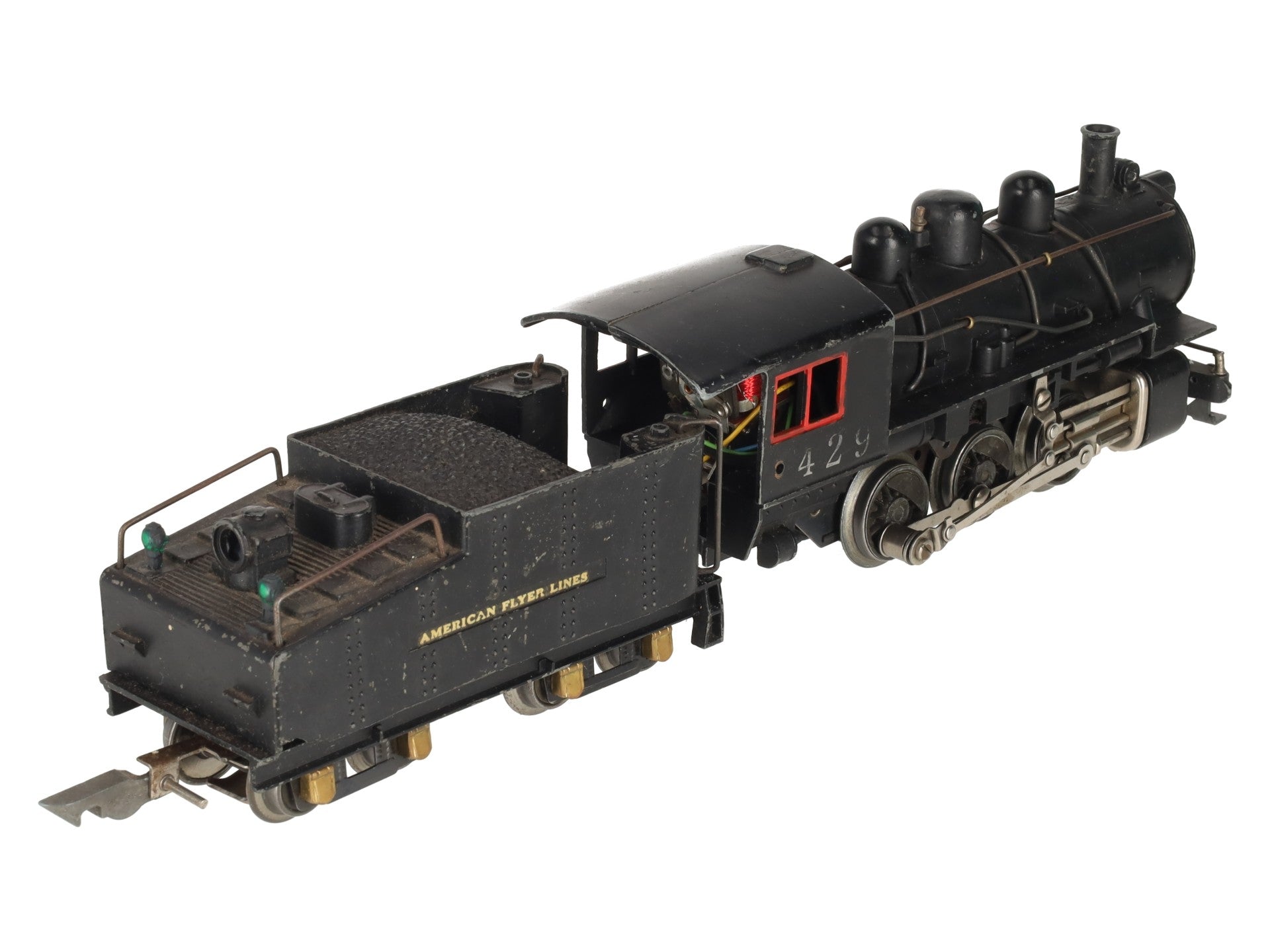 American Flyer 429 Vintage O Gauge 0-6-0 Steam Switcher W/Tender VG