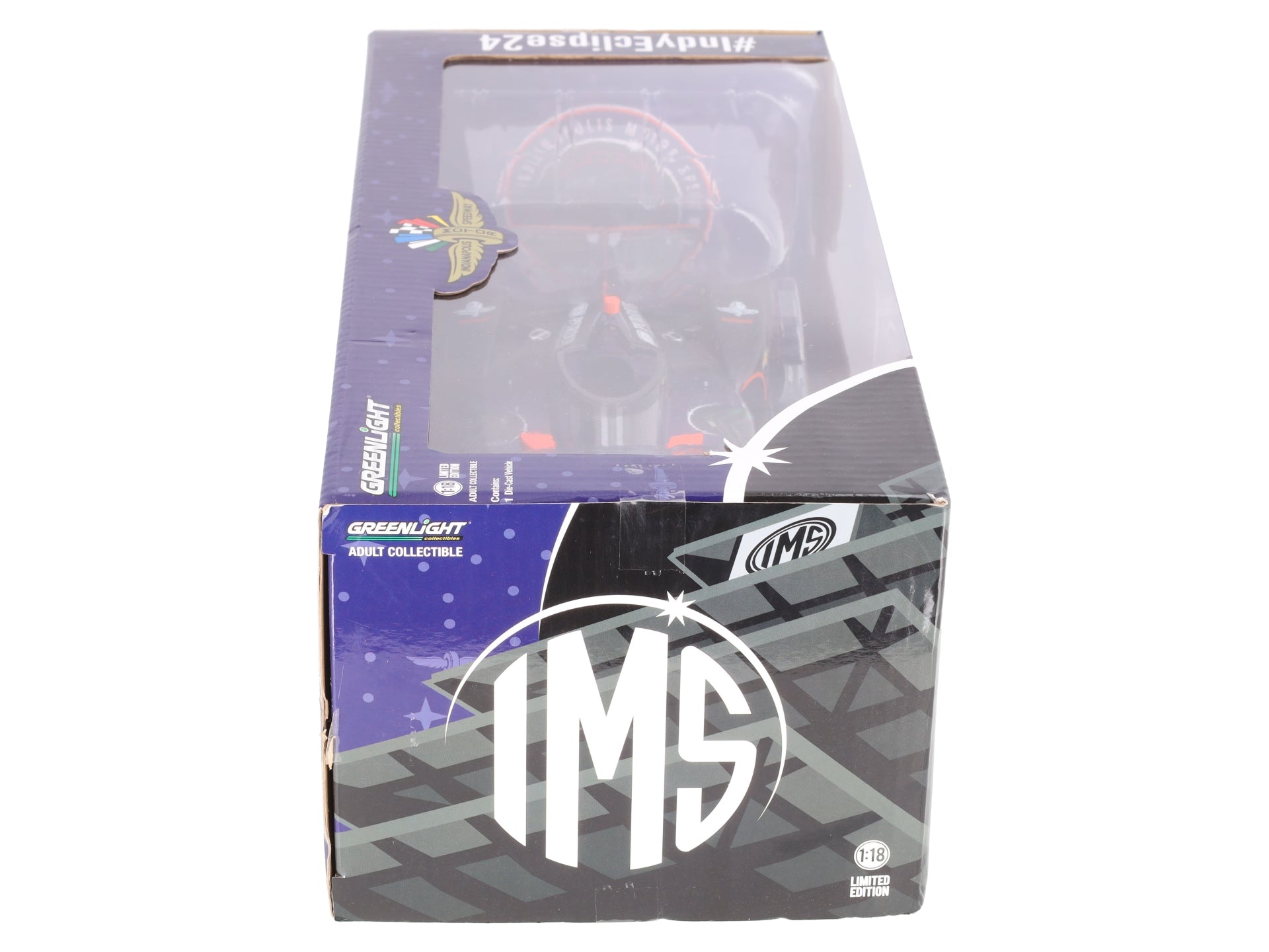 Greenlight Collectibles 1:18 2024 IMS Total Solar Eclipse Special Edition Car LN/Box