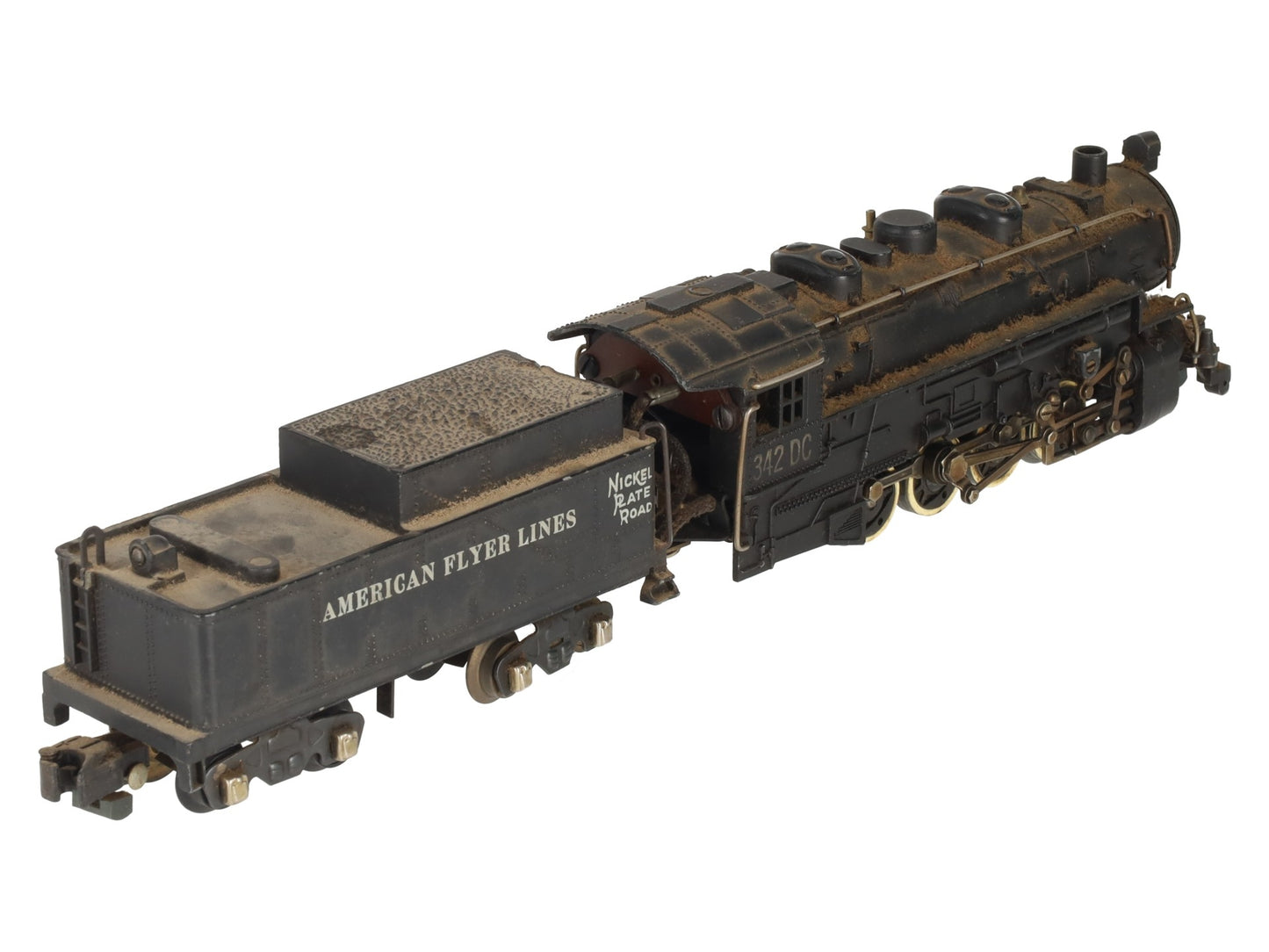 American Flyer 342DC Vintage S NKP 0-8-0 Die-Cast Steam Switcher VG
