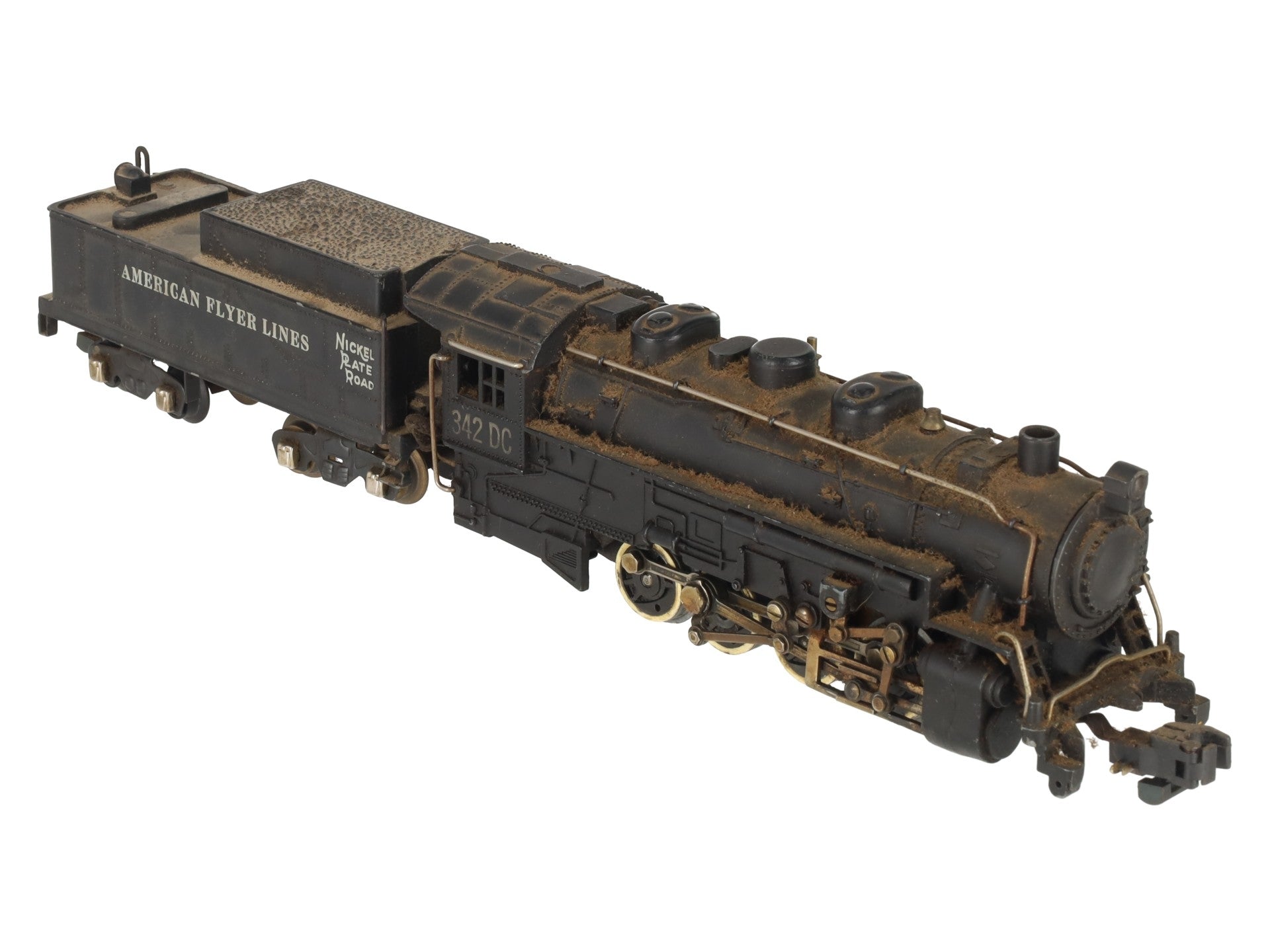 American Flyer 342DC Vintage S NKP 0-8-0 Die-Cast Steam Switcher VG