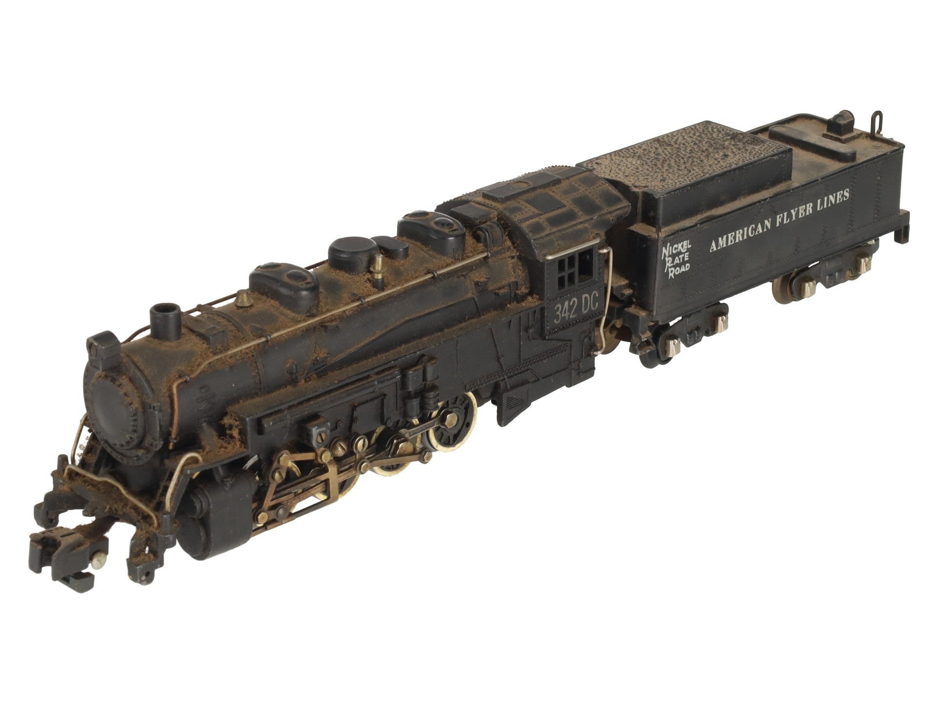 American Flyer 342DC Vintage S NKP 0-8-0 Die-Cast Steam Switcher VG