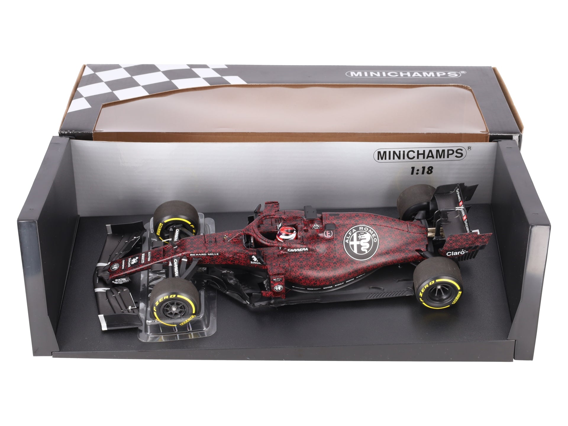 Minichamps 1:18 Alfa Romeo Racing C38 Raikkonen Valentines Day Shakedown Livery LN/Box