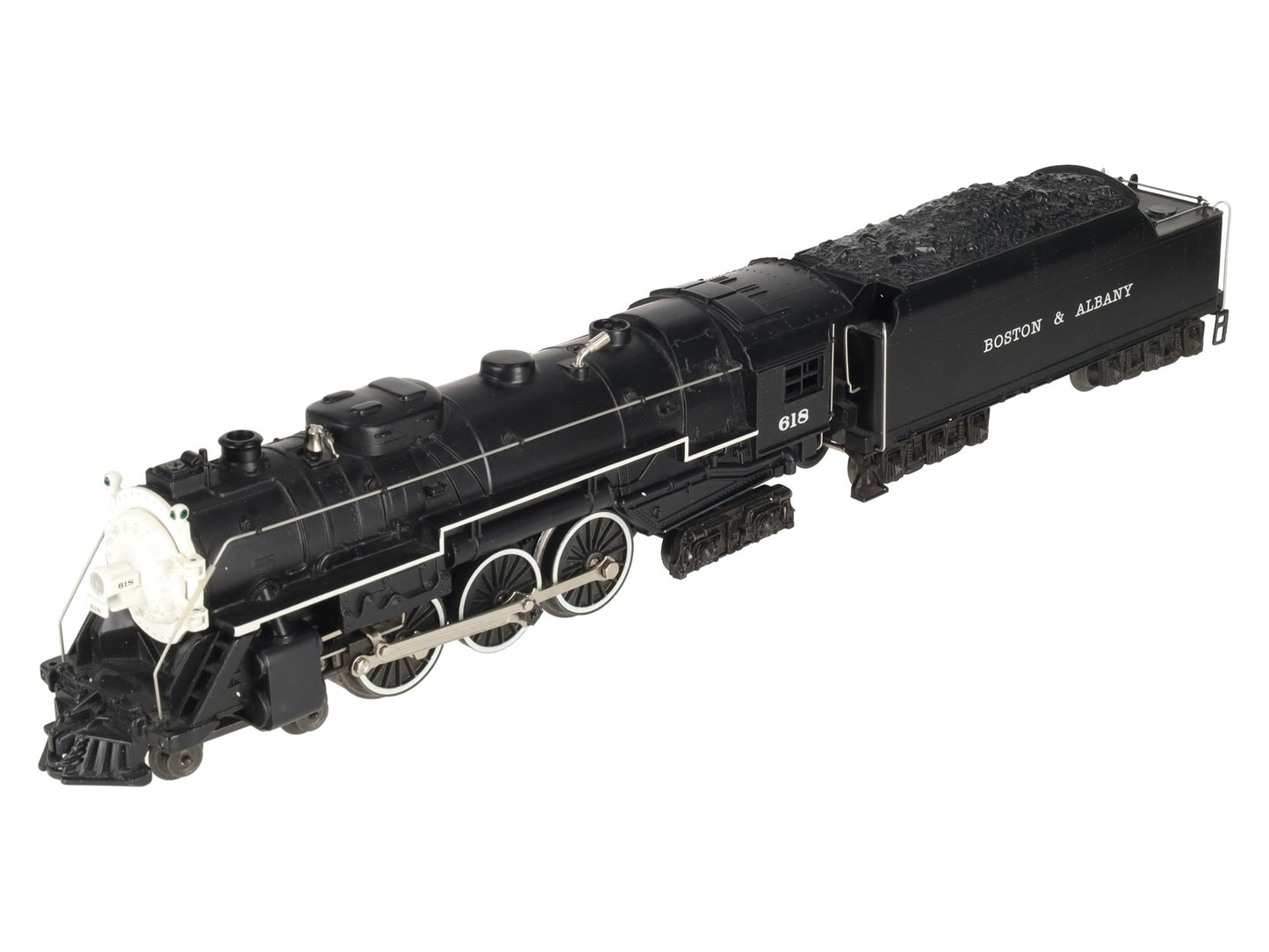 Lionel 6-18042 O Gauge B&A Hudson 4-6-4 Steam Locomotive & Tender #618 w/RS II EX/Box