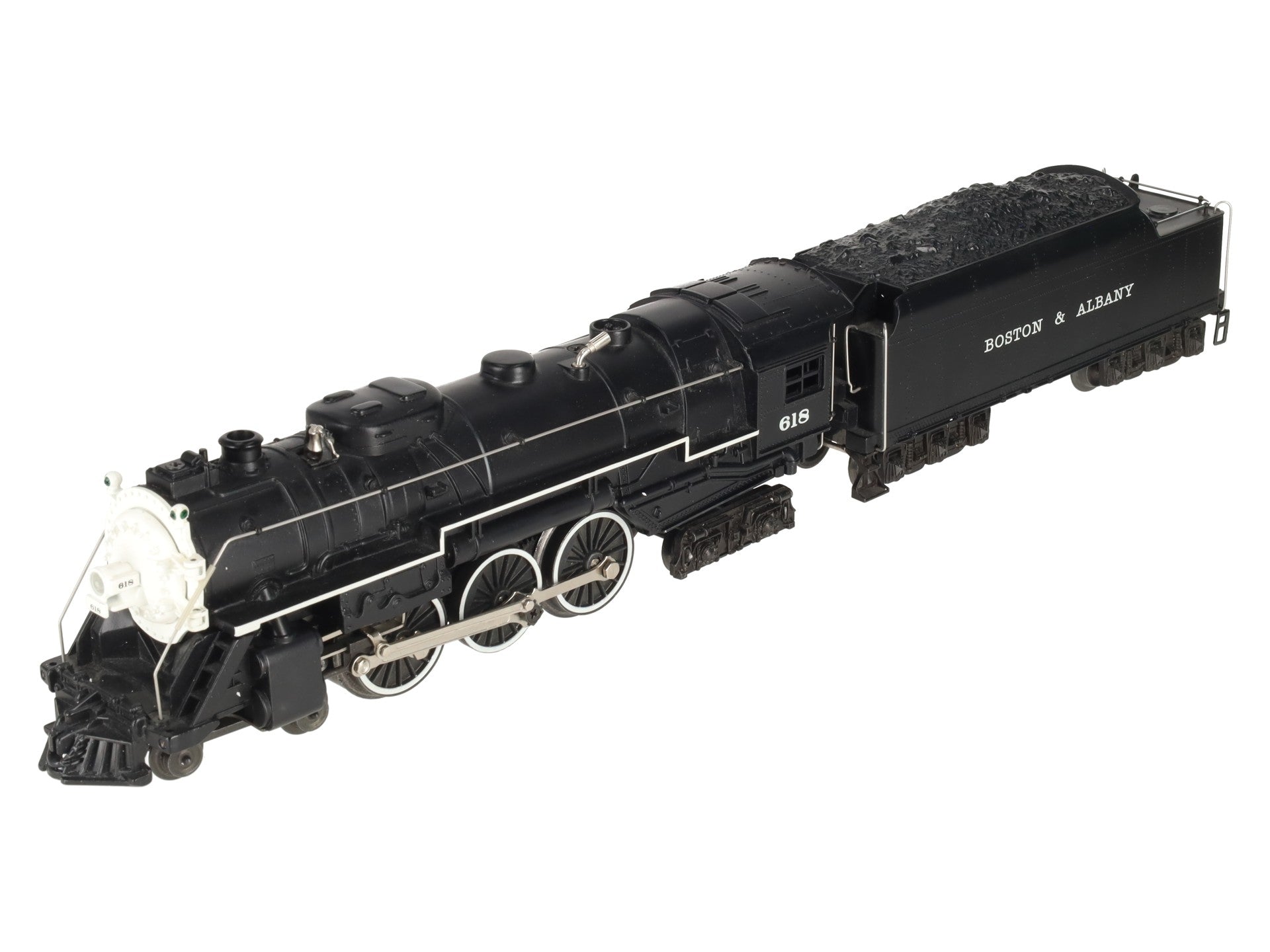 Lionel 6-18042 O Gauge B&A Hudson 4-6-4 Steam Locomotive & Tender #618 w/RS II EX/Box