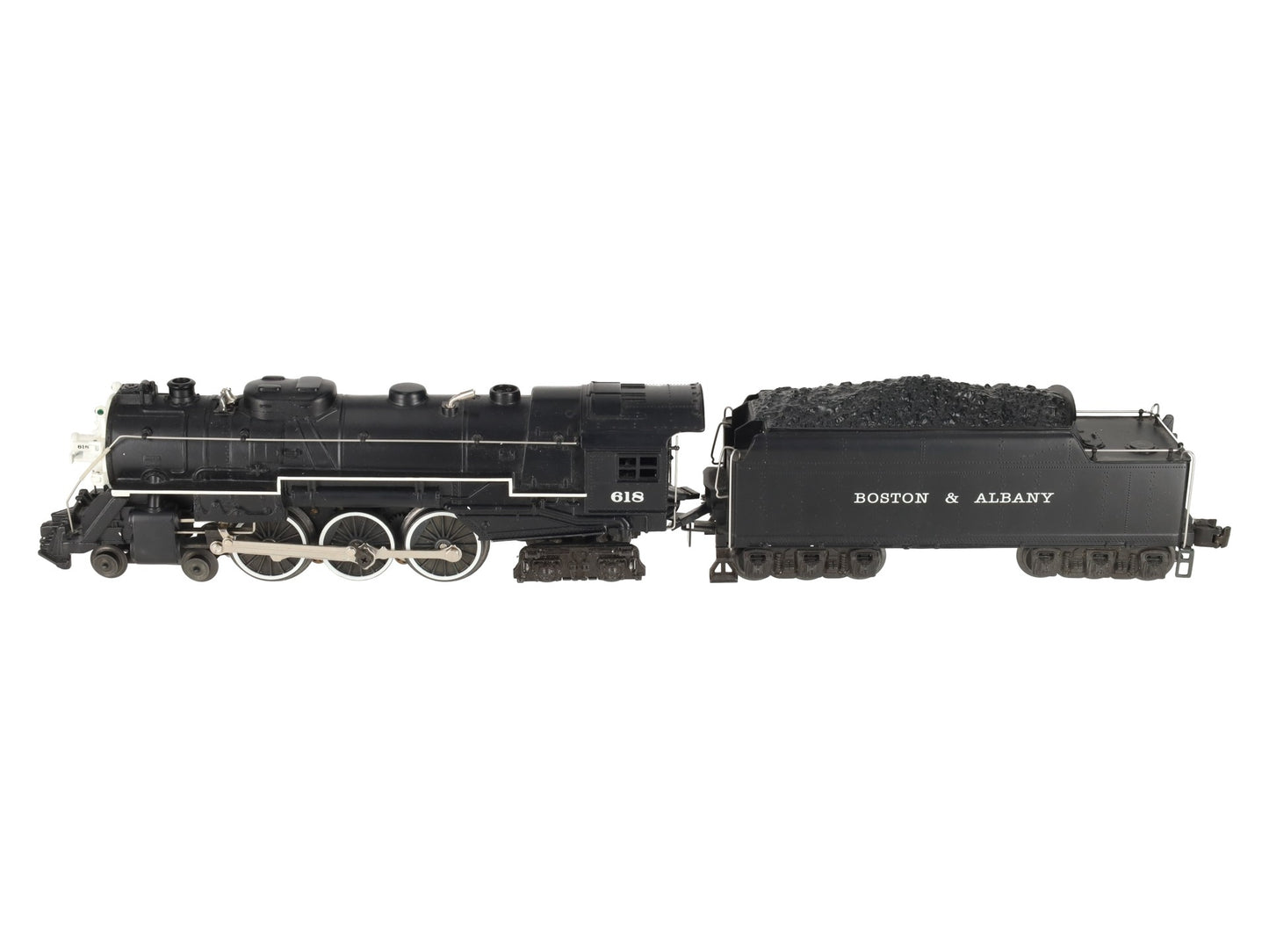 Lionel 6-18042 O Gauge B&A Hudson 4-6-4 Steam Locomotive & Tender #618 w/RS II EX/Box