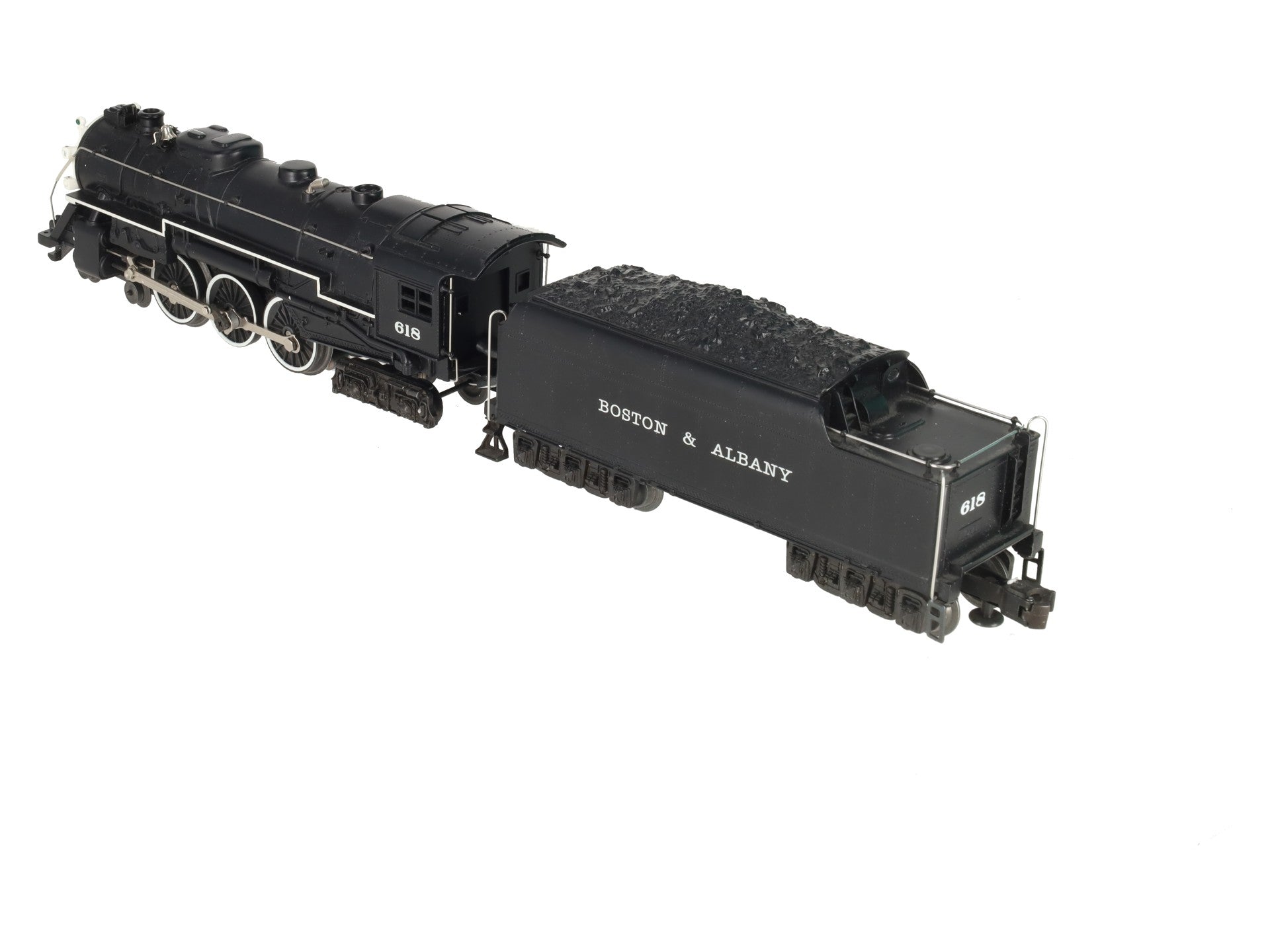 Lionel 6-18042 O Gauge B&A Hudson 4-6-4 Steam Locomotive & Tender #618 w/RS II EX/Box