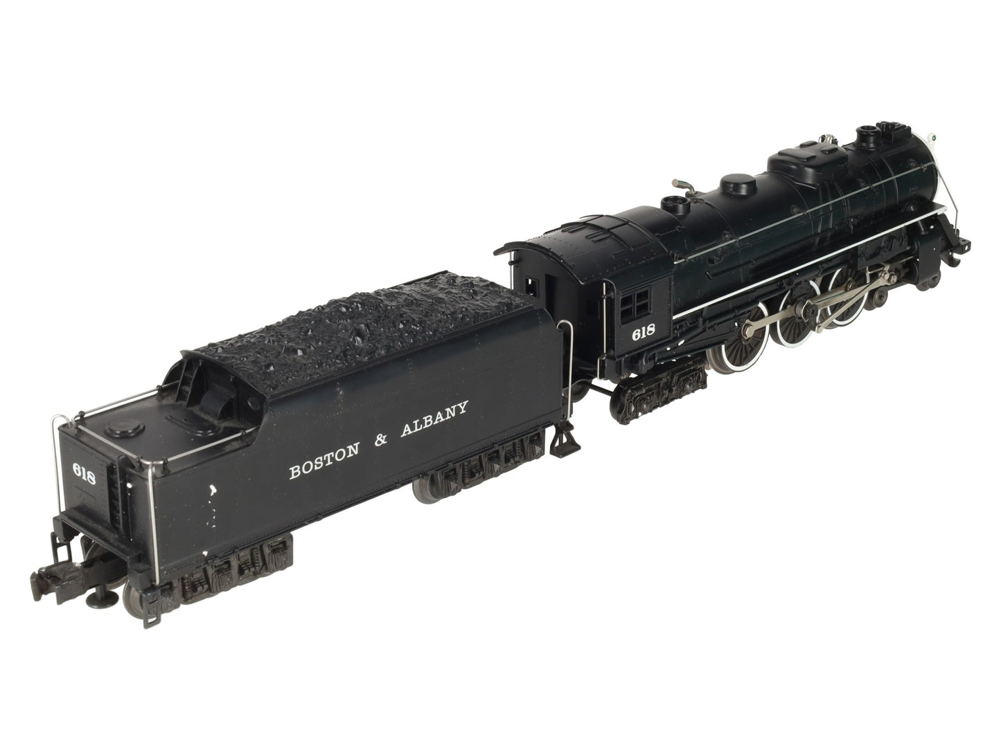 Lionel 6-18042 O Gauge B&A Hudson 4-6-4 Steam Locomotive & Tender #618 w/RS II EX/Box