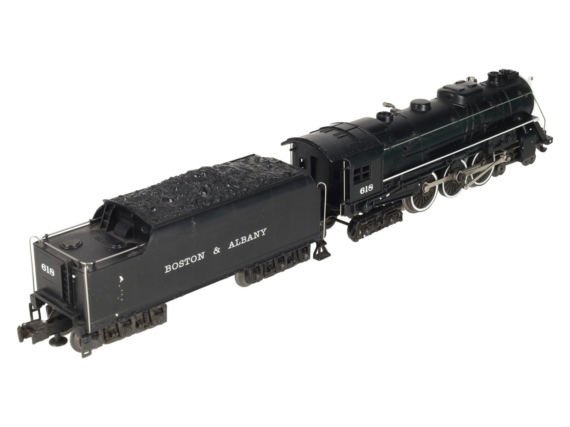 Lionel 6-18042 O Gauge B&A Hudson 4-6-4 Steam Locomotive & Tender #618 w/RS II EX/Box