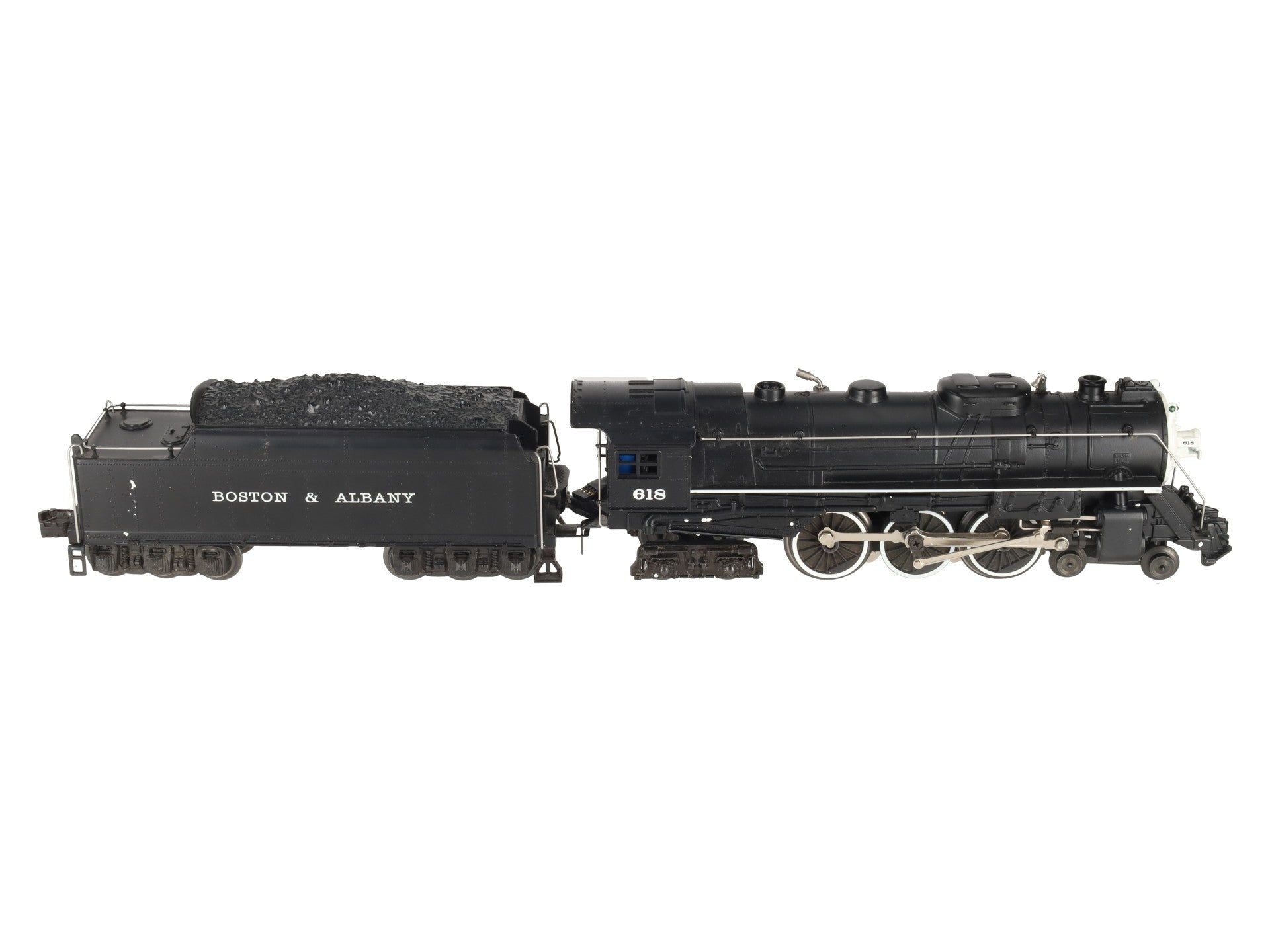 Lionel 6-18042 O Gauge B&A Hudson 4-6-4 Steam Locomotive & Tender #618 w/RS II EX/Box
