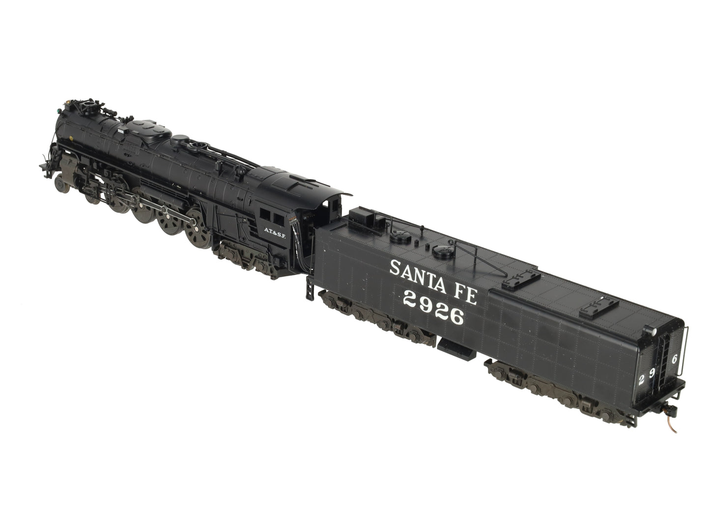 American Models S Scale Santa Fe 4-8-4 Northern Steam Locomotive & Tender #2926/Box