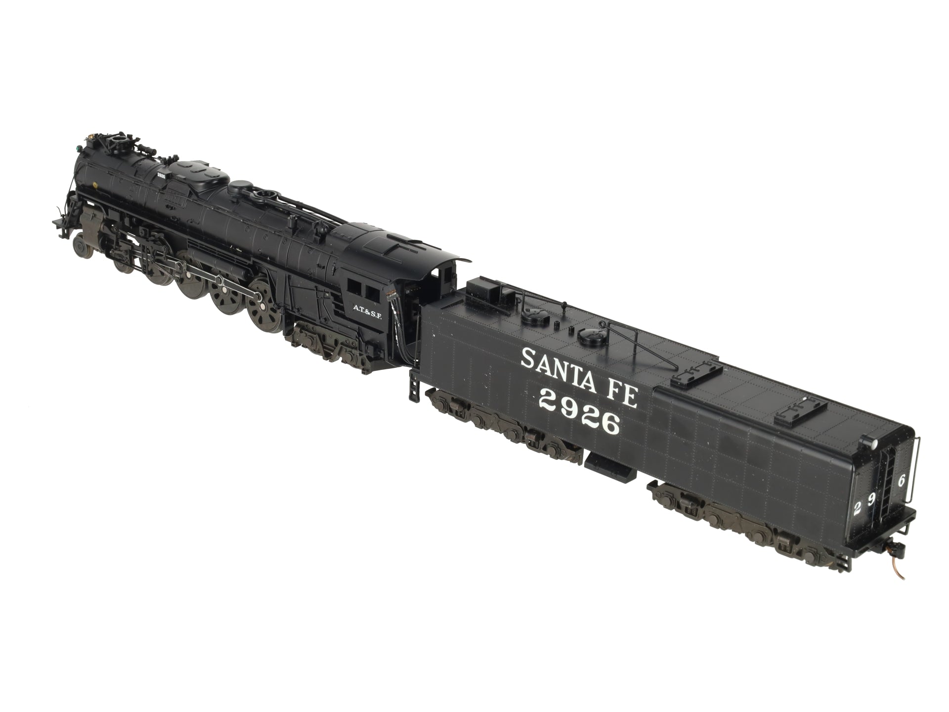 American Models S Scale Santa Fe 4-8-4 Northern Steam Locomotive & Tender #2926/Box