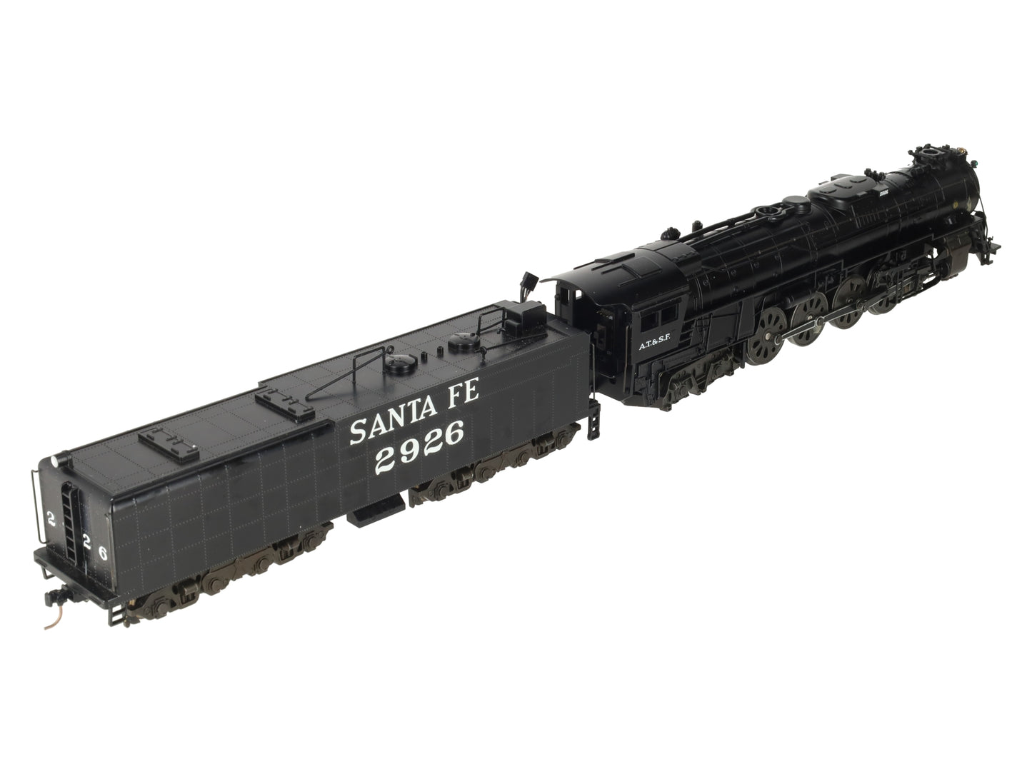 American Models S Scale Santa Fe 4-8-4 Northern Steam Locomotive & Tender #2926/Box