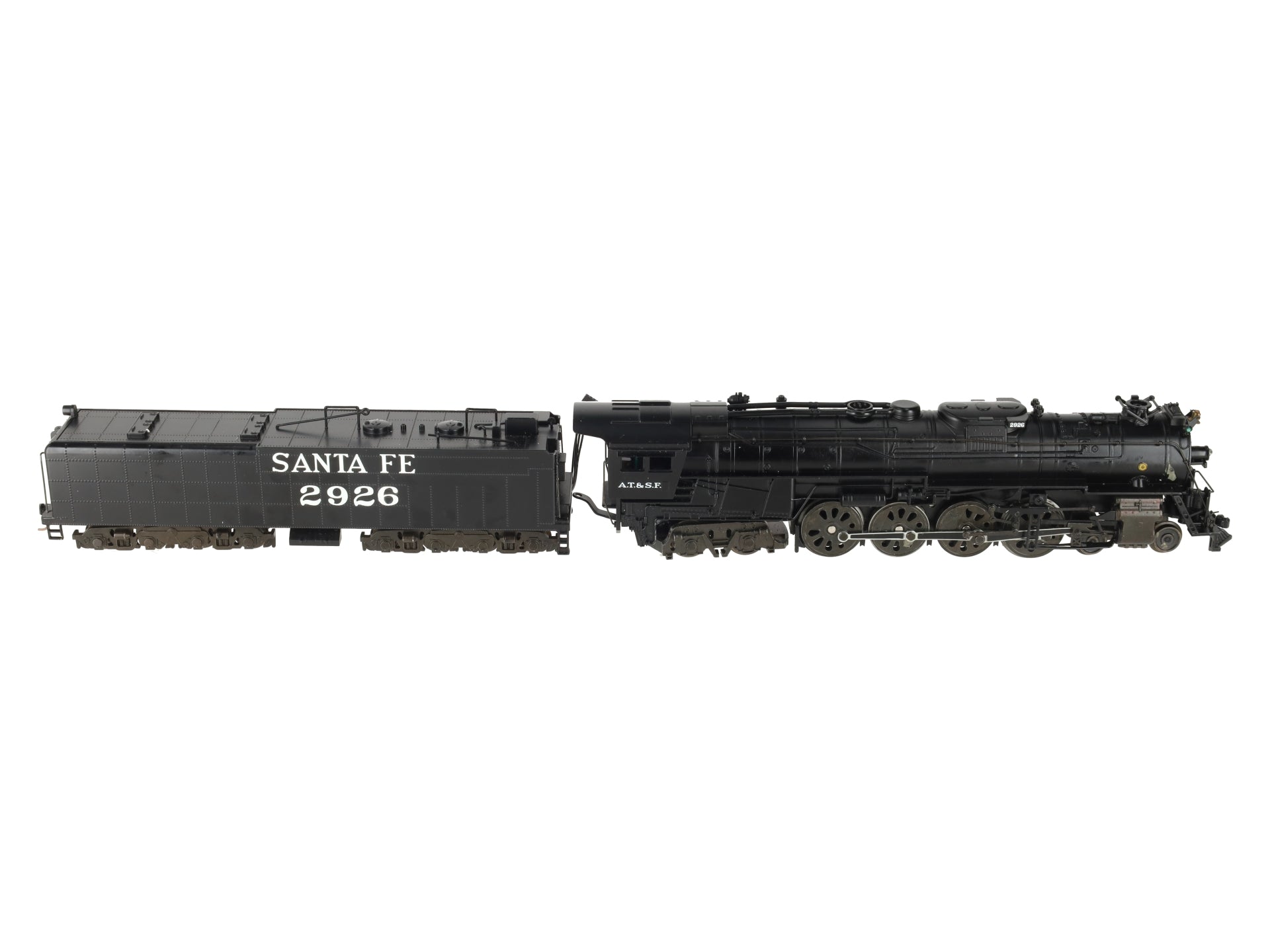 American Models S Scale Santa Fe 4-8-4 Northern Steam Locomotive & Tender #2926/Box