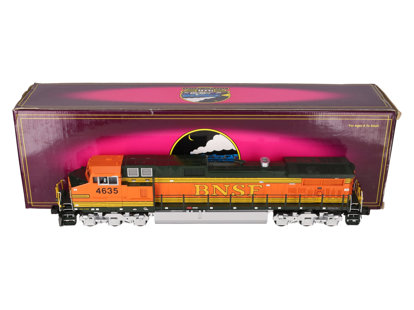 MTH 20-2268-1 O BNSF Dash 9 Diesel Engine w/PS2 #4635 EX/Box