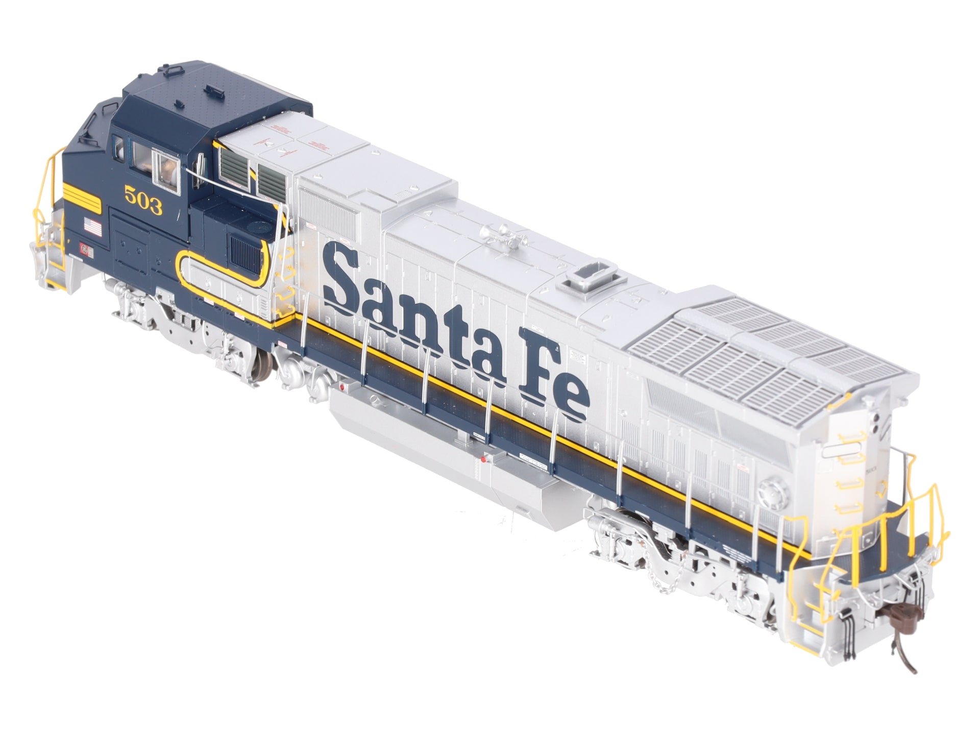 Atlas 10004341 HO Dash 8-40BW Sante Fe Blue Bonnet #503 EX/Box